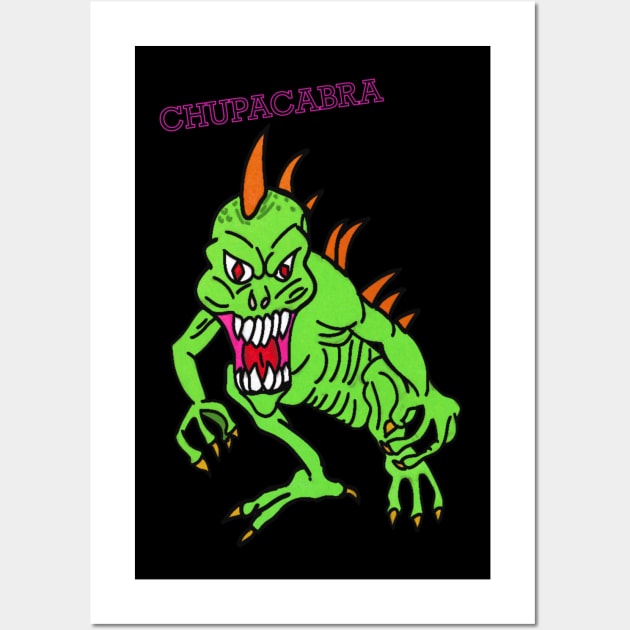 Chupacabra Wall Art by Cassie’s Cryptid Land